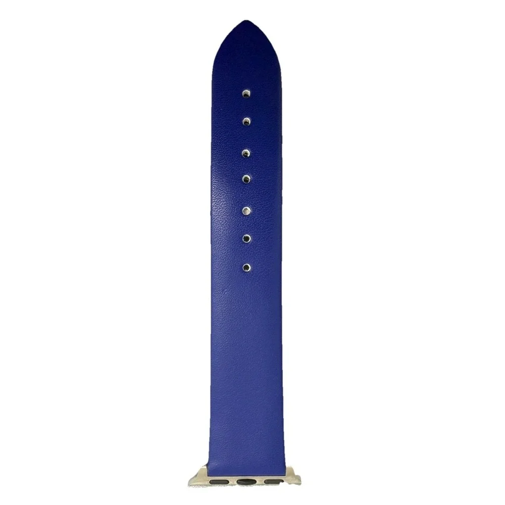 Unisex's Genuine Leather  Smartwatch Watch Band Blue Size 38-40 MM New‎